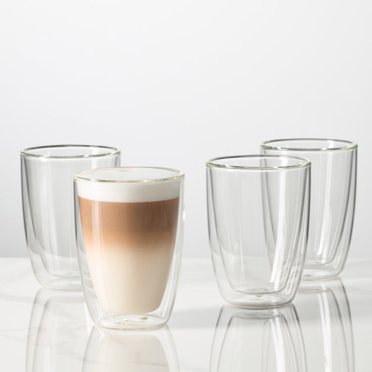 Verres à cappuccino double paroi Bellucci – Double wall cappuccino latte glasses | Di Napoli Caffè