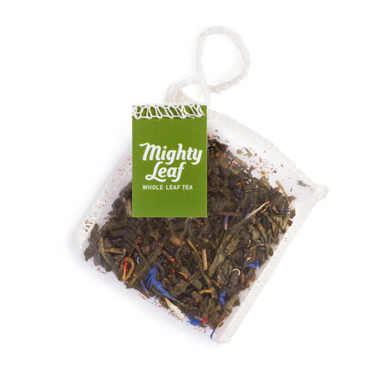 Mighty Leaf — Thé vert tropical, caisse de 100 sachets — sachet cousu Mighty Leaf