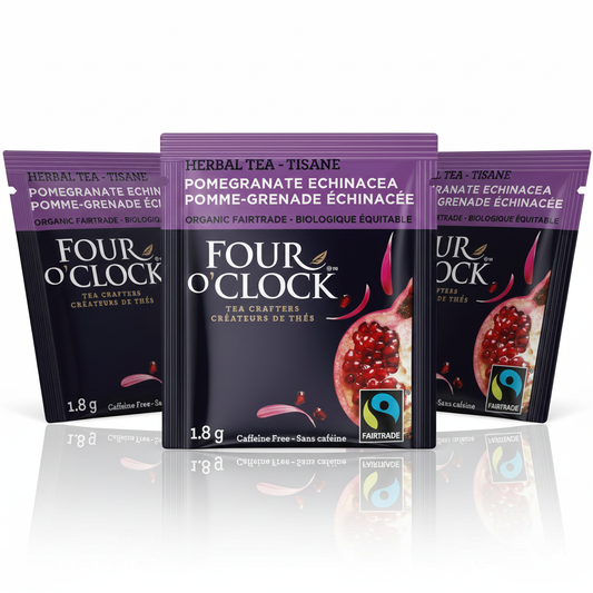 Four O Clock (bio équitable) - Tisane pomme-grenade échinacée (80 sachets)