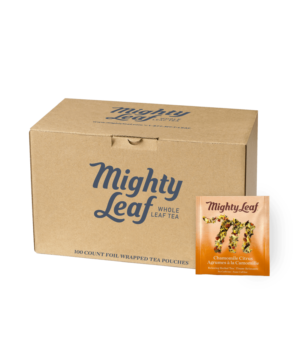 Mighty Leaf — Tisane camomille agrumes, caisse de 100 sachets