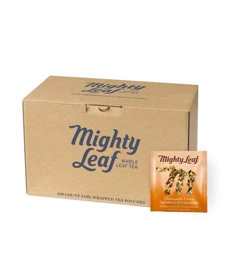 Mighty Leaf — Tisane camomille agrumes, caisse de 100 sachets