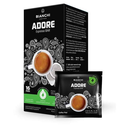 Dosettes ESE Bianchi Adore Espresso Bar boîte – Bianchi Adore Espresso Bar ESE coffee pods box | Di Napoli Caffè