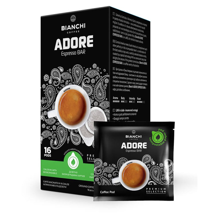Dosettes ESE Bianchi Adore Espresso Bar boîte – Bianchi Adore Espresso Bar ESE coffee pods box | Di Napoli Caffè