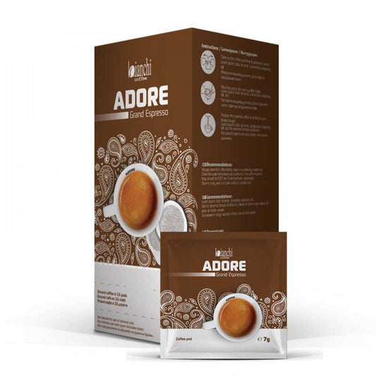 Dosettes ESE Bianchi Adore Grand Espresso boîte – Bianchi Adore Grand Espresso ESE coffee pods box | Di Napoli Caffè