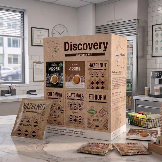 Boîte découverte dosettes ESE Bianchi 96 dosettes – Bianchi ESE coffee pods discovery box 96 pods | Di Napoli Caffè