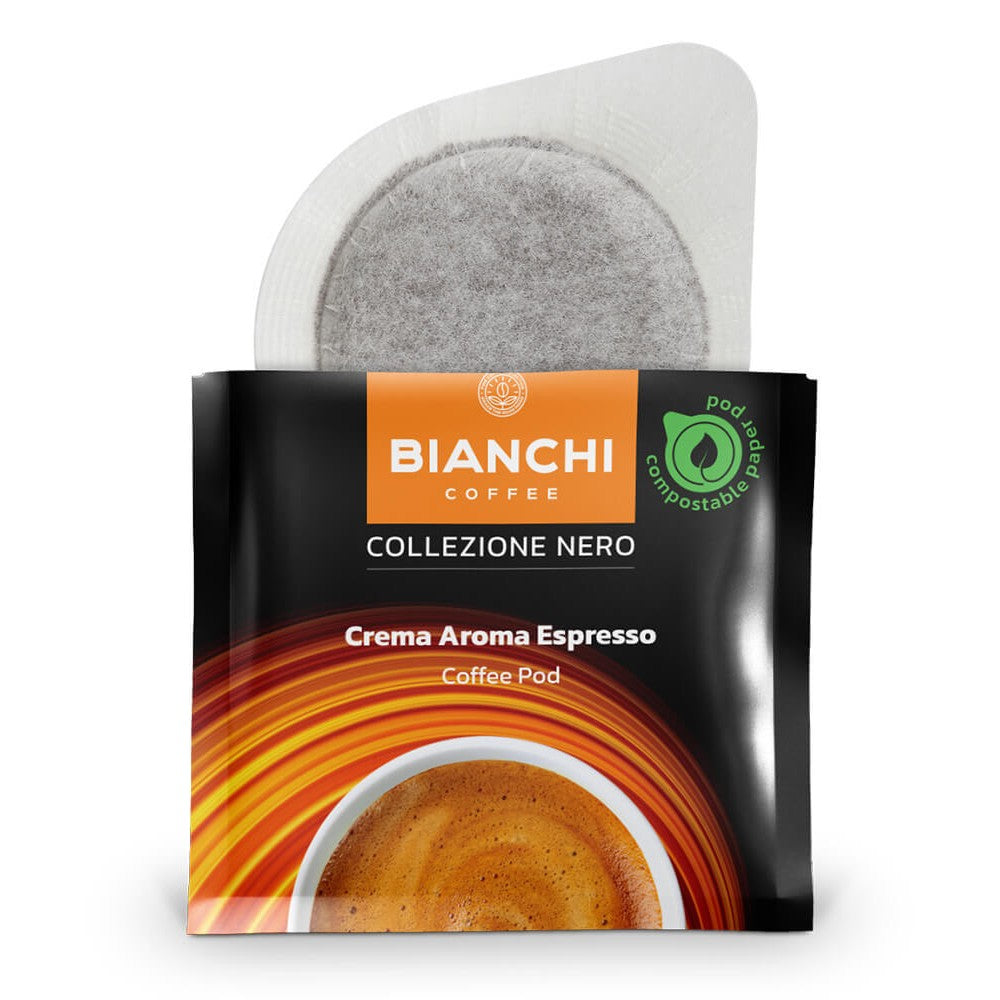 Dosette ESE Bianchi Collezione Nero Crema Aroma – Bianchi Nero Crema Aroma ESE espresso pod | Di Napoli Caffè