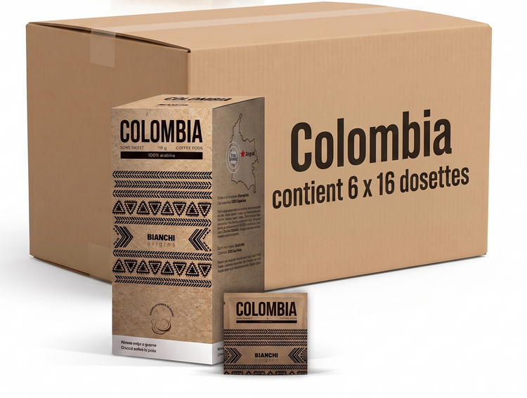 Dosettes ESE Bianchi Origins Colombia – Bianchi Origins Colombia ESE coffee pods | Di Napoli Caffè