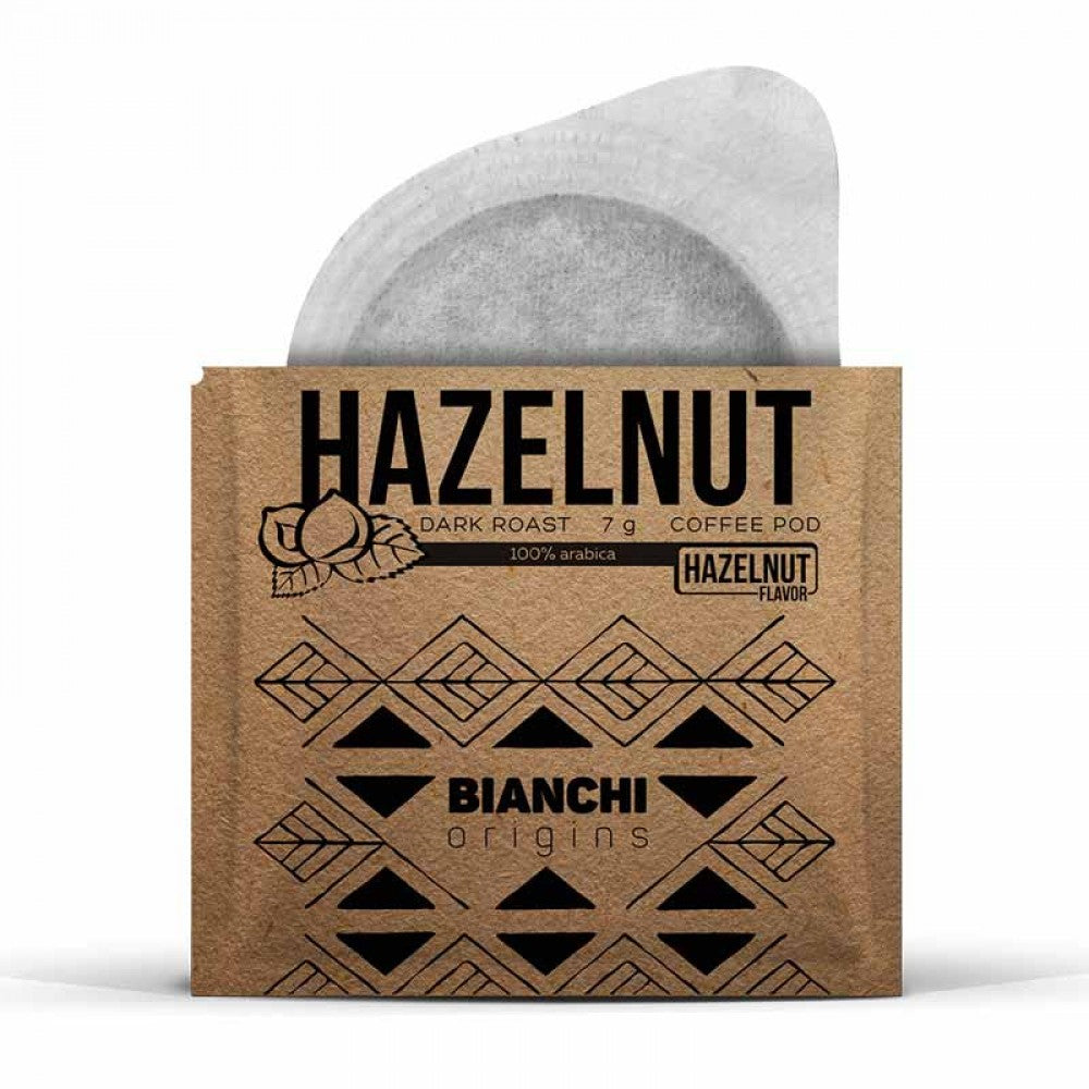 Dosette ESE Bianchi Origins noisette – Bianchi Origins Hazelnut flavoured ESE coffee pod | Di Napoli Caffè