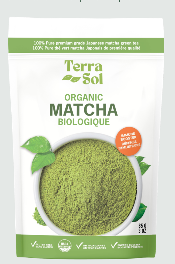 Terra Sol — Matcha japonais biologique premium, caisse de 12 x 85g