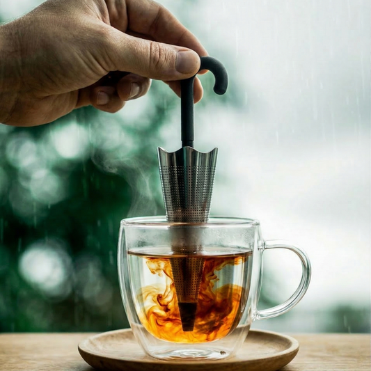Infuseur à thé parapluie dans une tasse – Umbrella tea infuser in a cup | Di Napoli Caffè