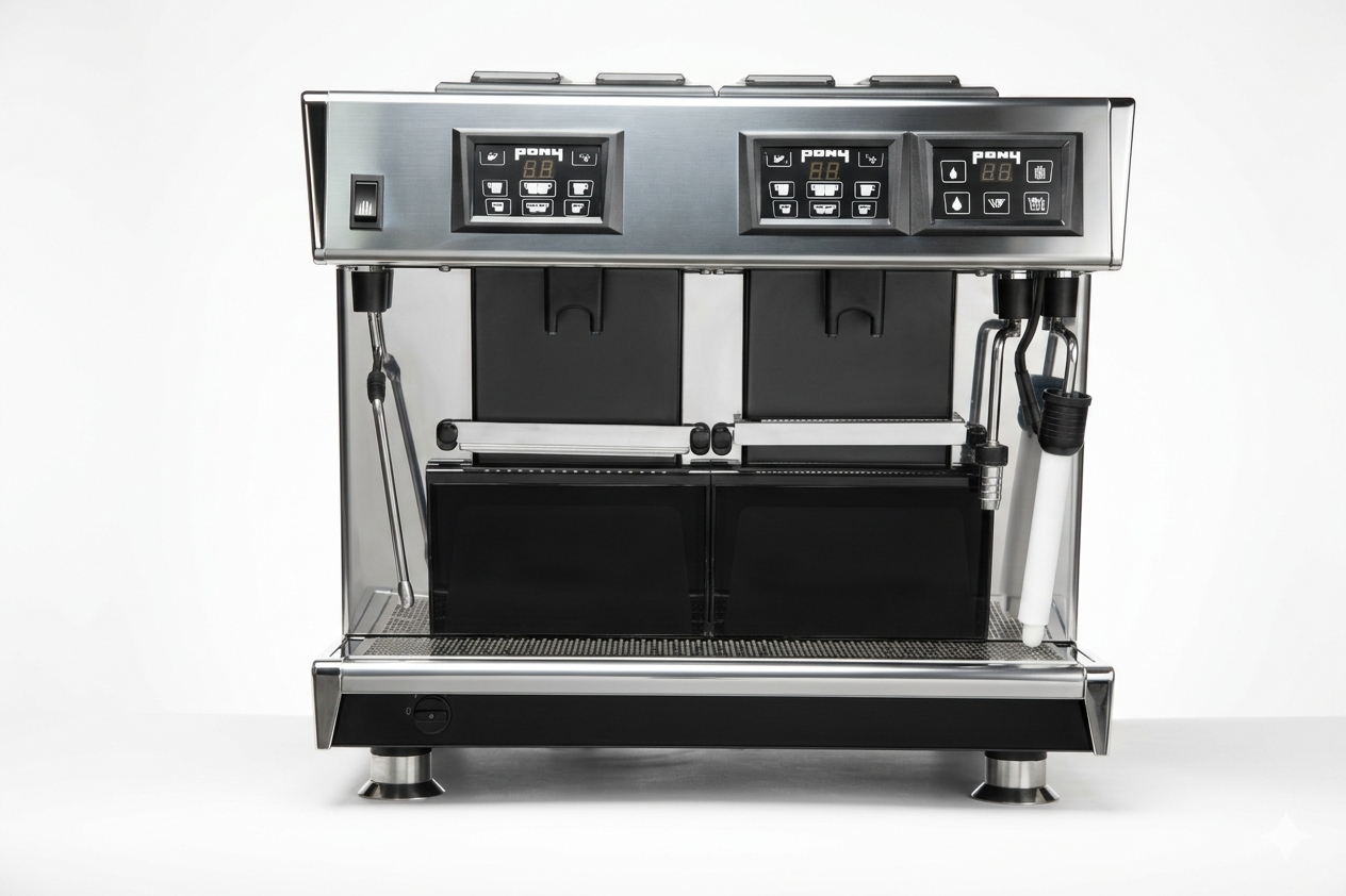 Machine espresso Pony 4 vue de face – Pony 4 espresso machine front view | Di Napoli Caffè