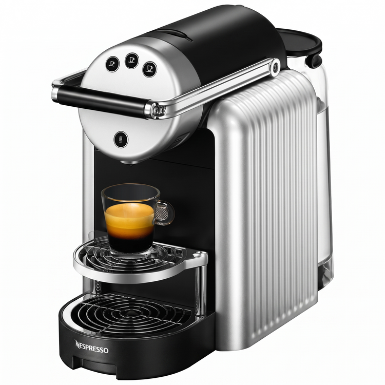 Machine à capsules Nespresso Professional Zenius préparant un espresso – Nespresso Professional Zenius making an espresso | Di Napoli Caffè