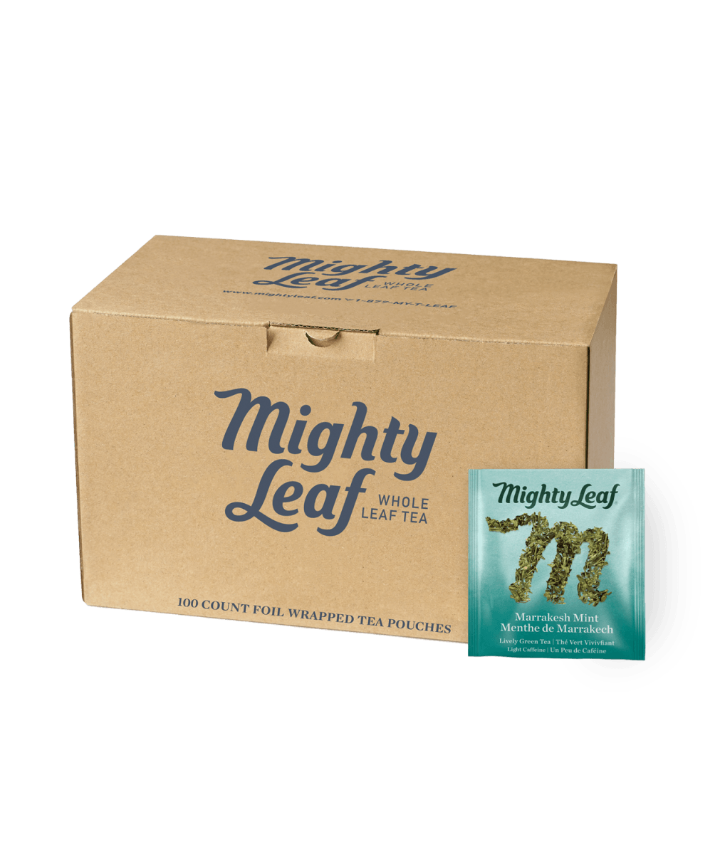 Mighty Leaf — Tisane menthe de Marrakech, caisse de 100 sachets