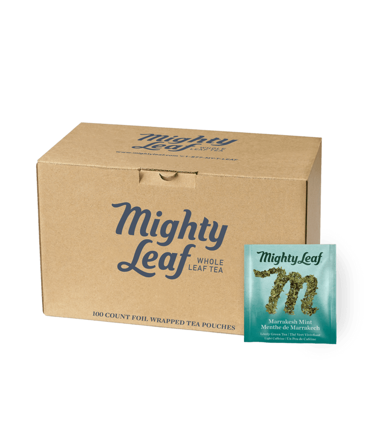 Mighty Leaf — Tisane menthe de Marrakech, caisse de 100 sachets