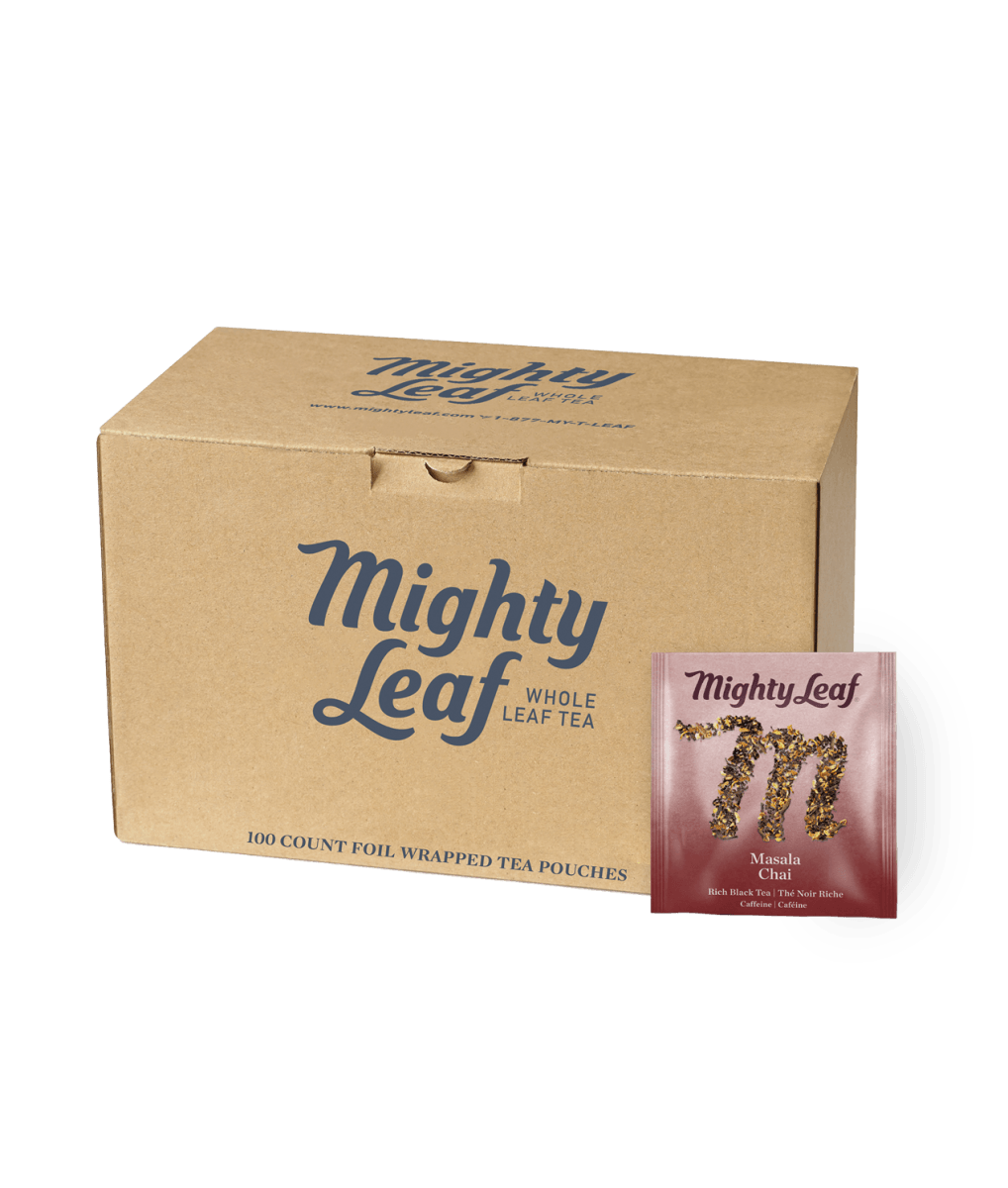 Mighty Leaf — Thé chai masala, caisse de 100 sachets