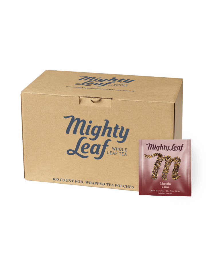 Mighty Leaf — Thé chai masala, caisse de 100 sachets