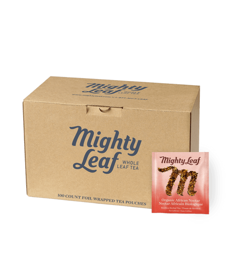 Mighty Leaf — Rooibos nectar africain biologique, caisse de 100 sachets