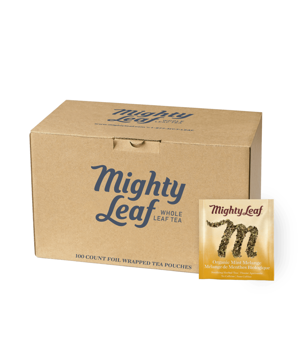 Mighty Leaf — Mélange de menthes bio, caisse de 100 sachets