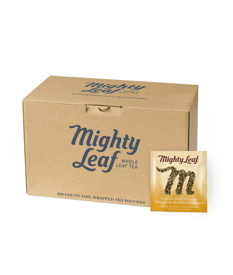 Mighty Leaf — Mélange de menthes bio, caisse de 100 sachets