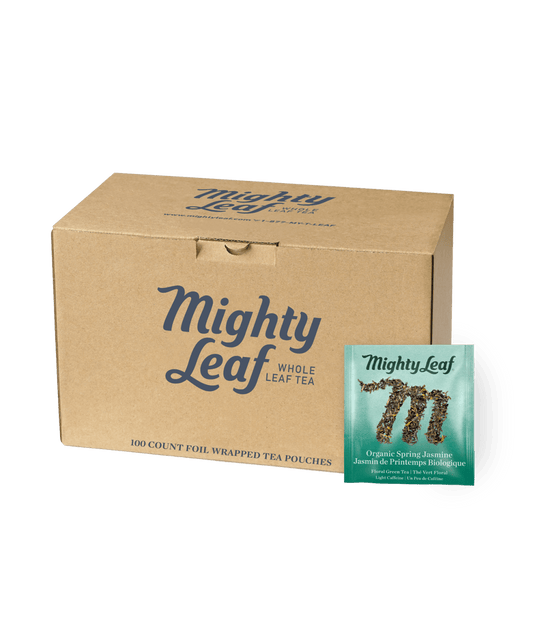 Mighty Leaf — Thé vert jasmin des montagnes bio, caisse de 100 sachets