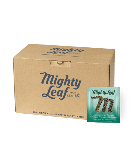 Mighty Leaf — Thé vert jasmin des montagnes bio, caisse de 100 sachets