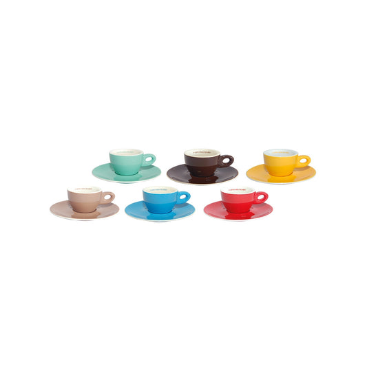 Tasses à cappuccino Cafés Richard boîte de 6 assorties – Cafés Richard cappuccino cups set of 6 assorted | Di Napoli Caffè