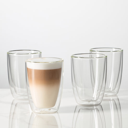 Verres à cappuccino double paroi Bellucci – Double wall cappuccino latte glasses | Di Napoli Caffè
