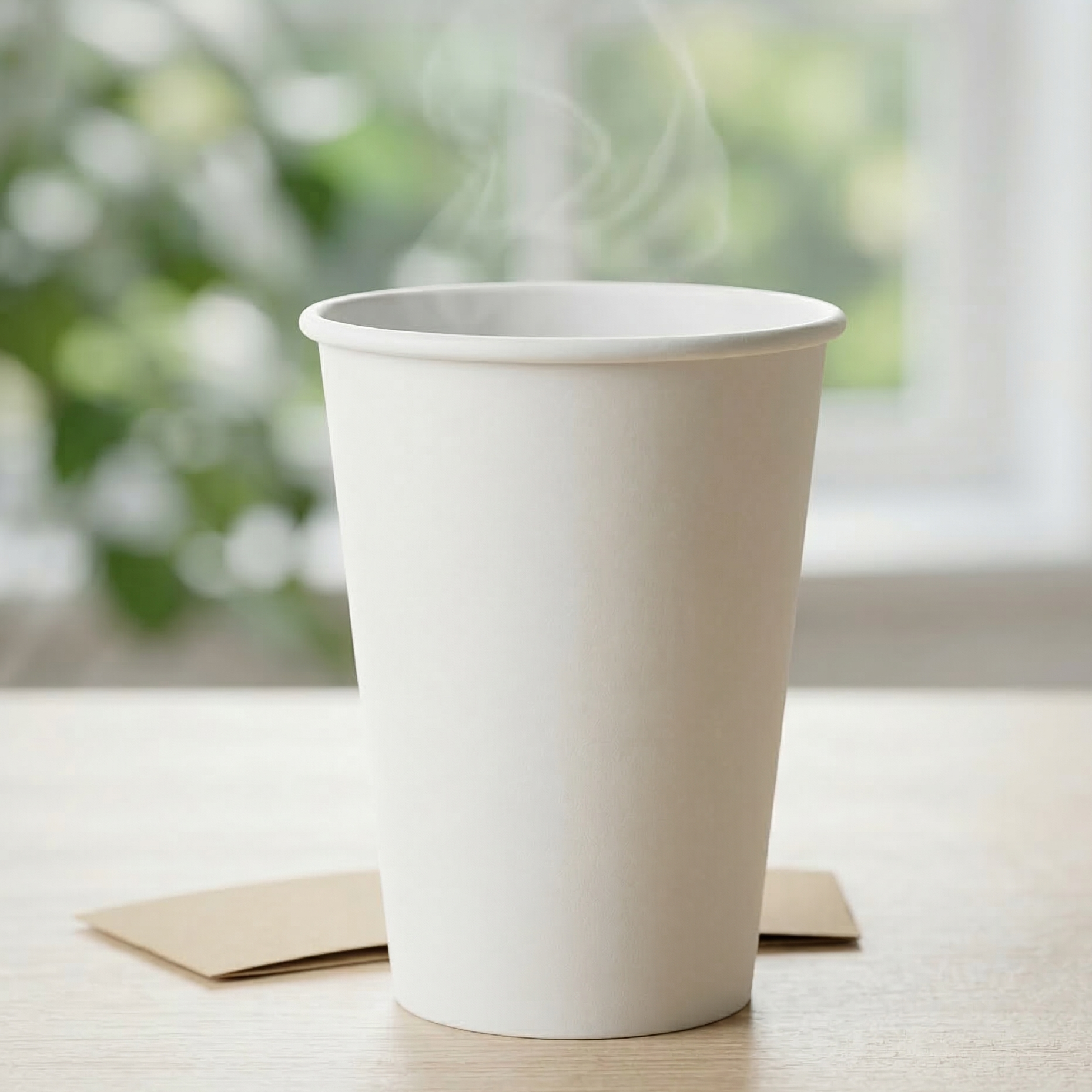 Verres en carton blancs 12 oz pour café – White 12 oz paper coffee cups | Di Napoli Caffè