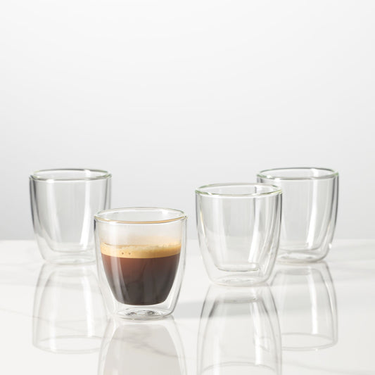 Verres à espresso double paroi Bellucci – Double wall espresso glasses | Di Napoli Caffè