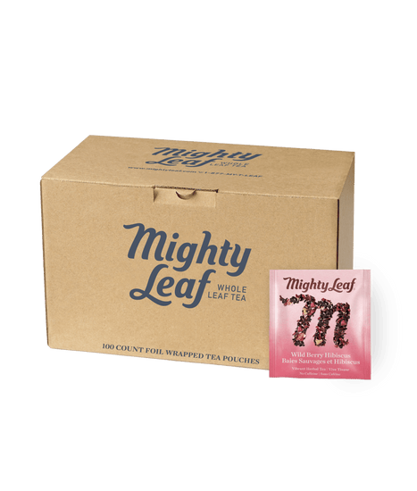 Mighty Leaf — Tisane hibiscus et baies sauvages, caisse de 100 sachets